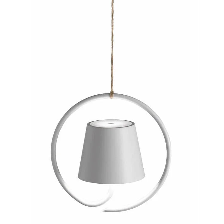 Akumulatorowa minimalistyczna przenośna lampa wisząca LED