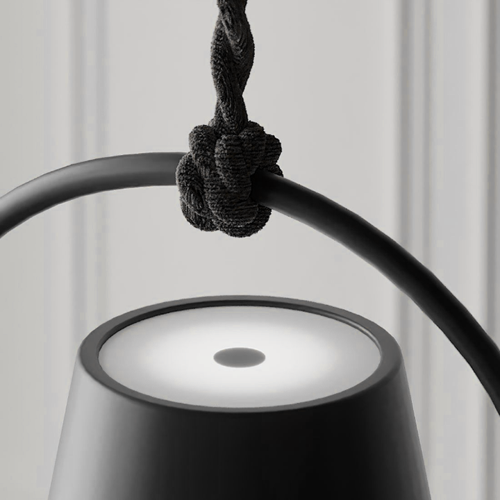 Akumulatorowa minimalistyczna przenośna lampa wisząca LED