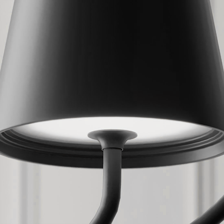 Akumulatorowa minimalistyczna przenośna lampa wisząca LED
