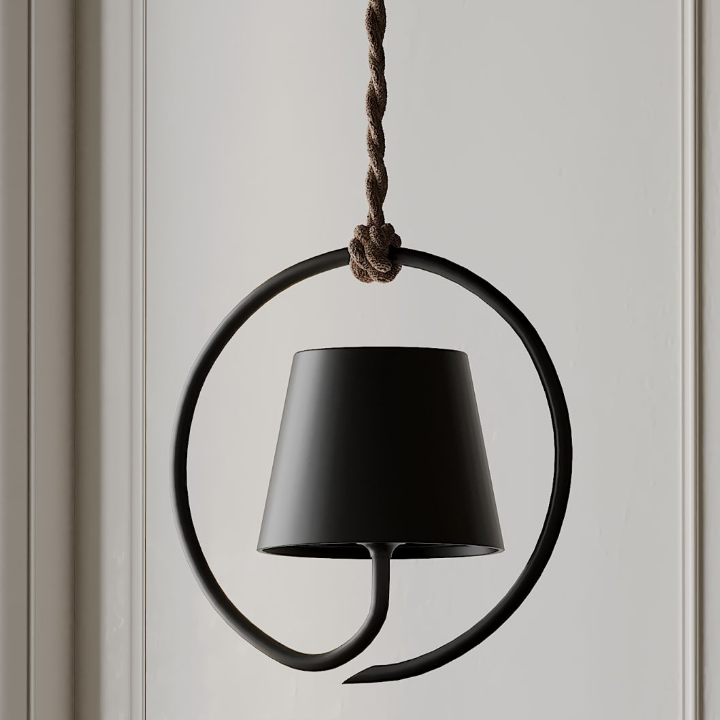 Akumulatorowa minimalistyczna przenośna lampa wisząca LED