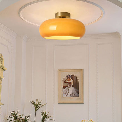 Okrągłe lampy sufitowe w stylu vintage