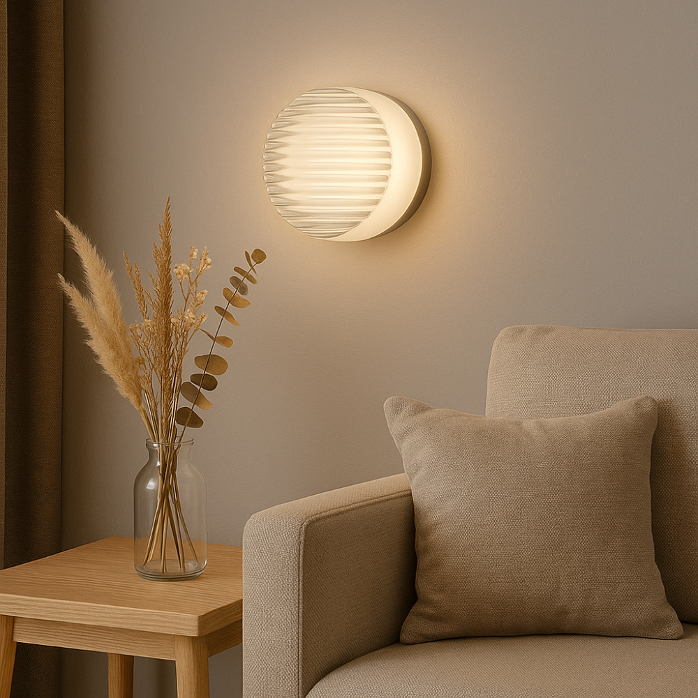 Minimalistyczna nowoczesna lampa ścienna akcentowa