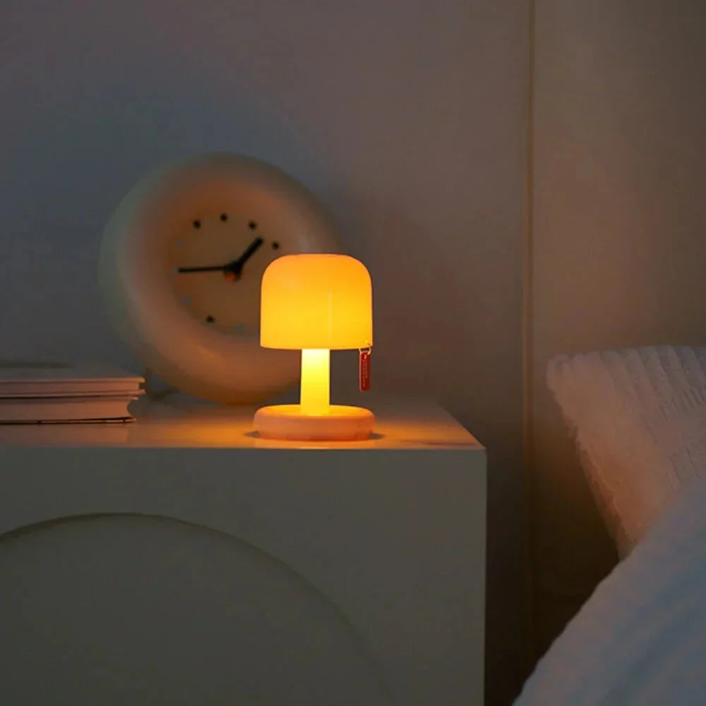 Przenośna miniaturowa lampa stołowa Zachód słońca