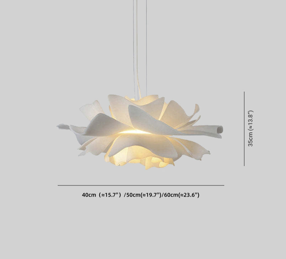 Nowoczesna lampa wisząca inspirowana kwiatami