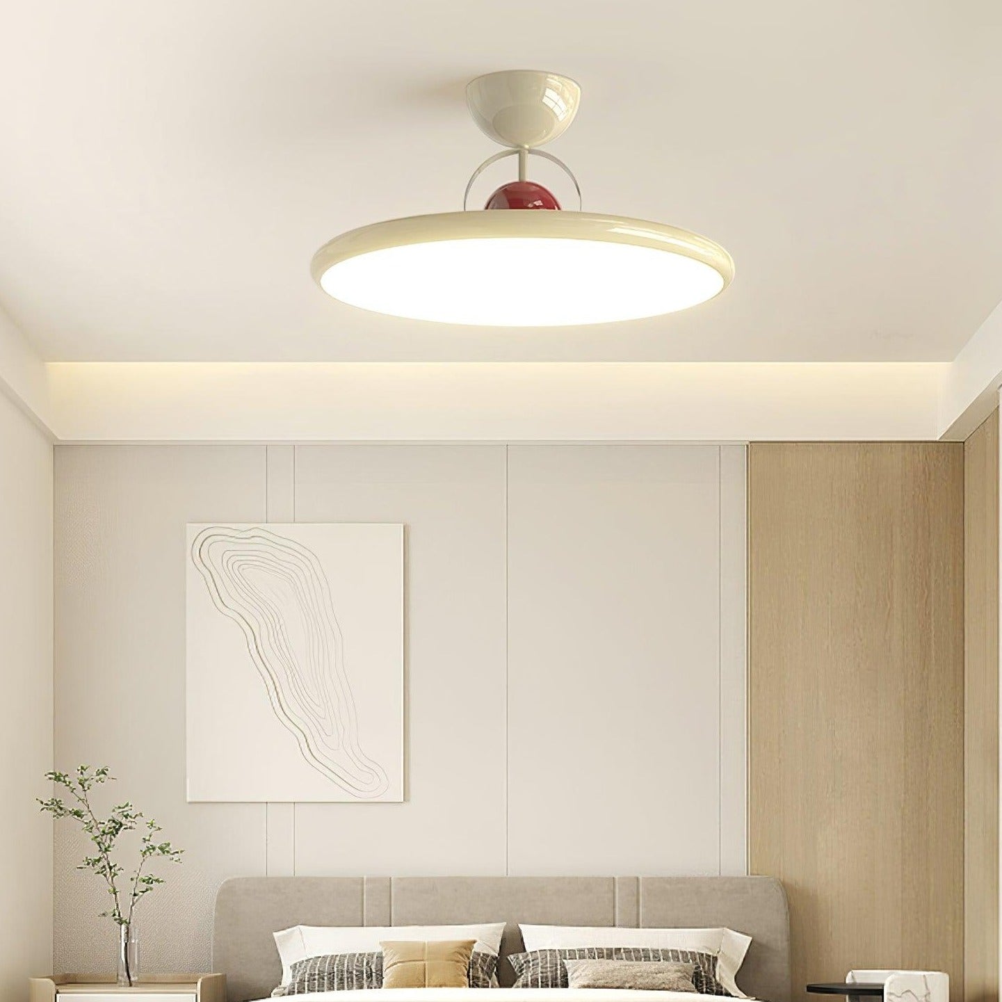 Minimalistyczna designerska lampa sufitowa LED