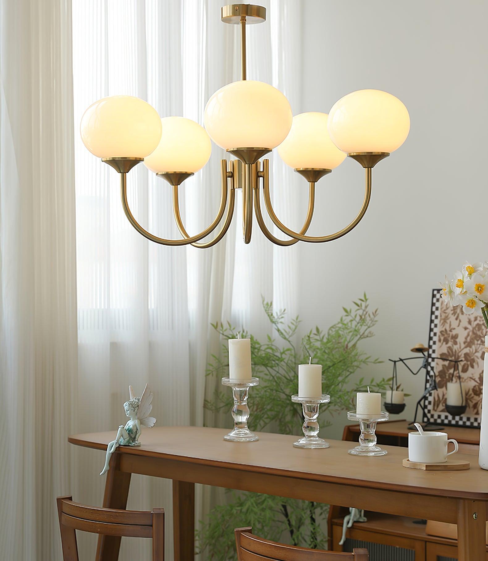 Wisząca lampa w kształcie chmury bąbelkowej