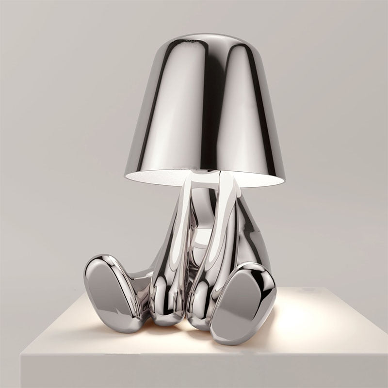 Elegancka lampa stołowa LED z akcentem minimalistycznym