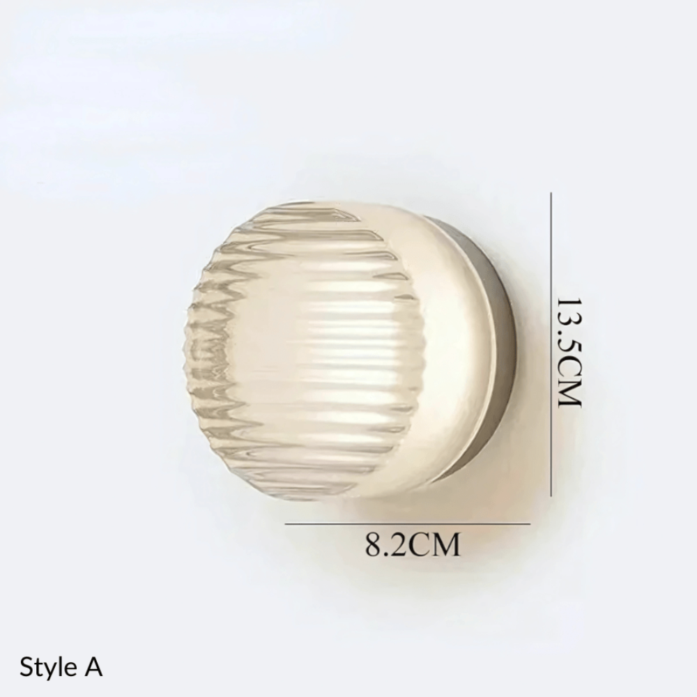 Minimalistyczna nowoczesna lampa ścienna akcentowa