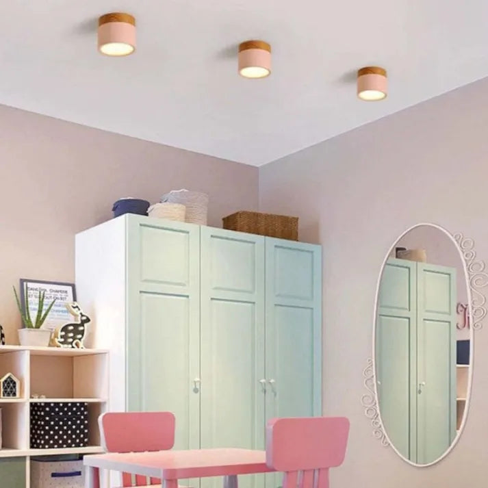 Minimalistyczna cylindryczna lampa sufitowa LED