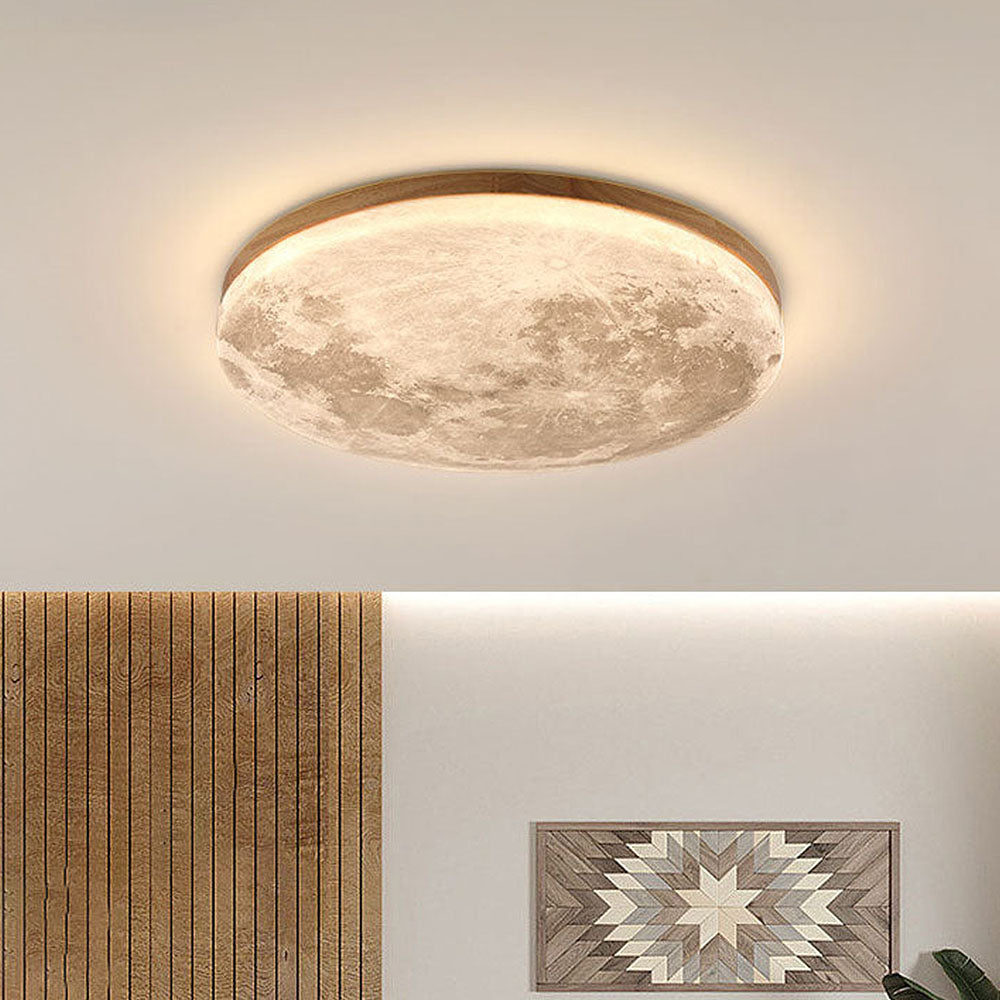 Marzycielska lampa sufitowa LED inspirowana księżycem