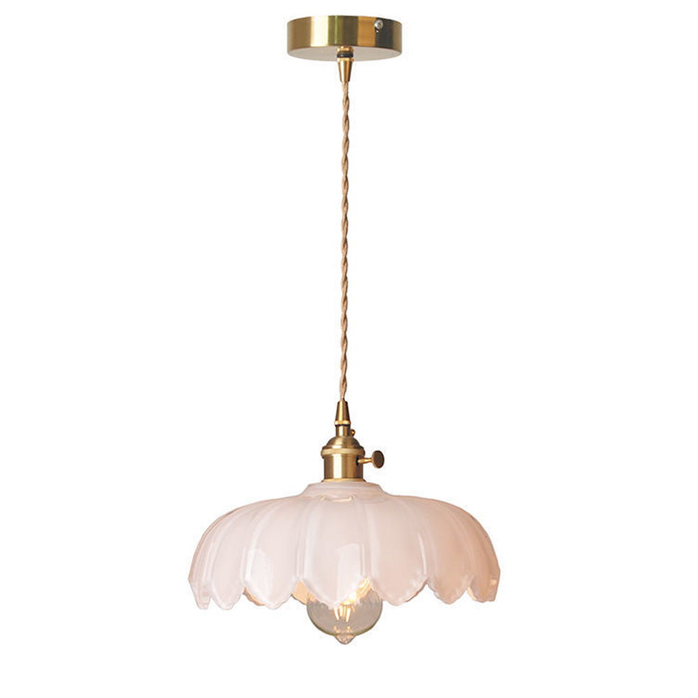 Lampa wisząca w kształcie kwiatów w stylu vintage