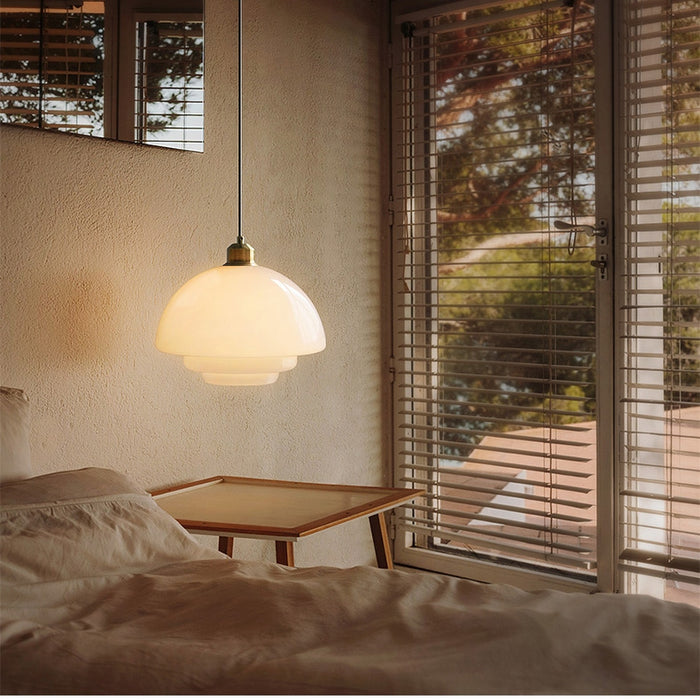 Minimalistyczna Nowoczesna Biała Lampa Wisząca