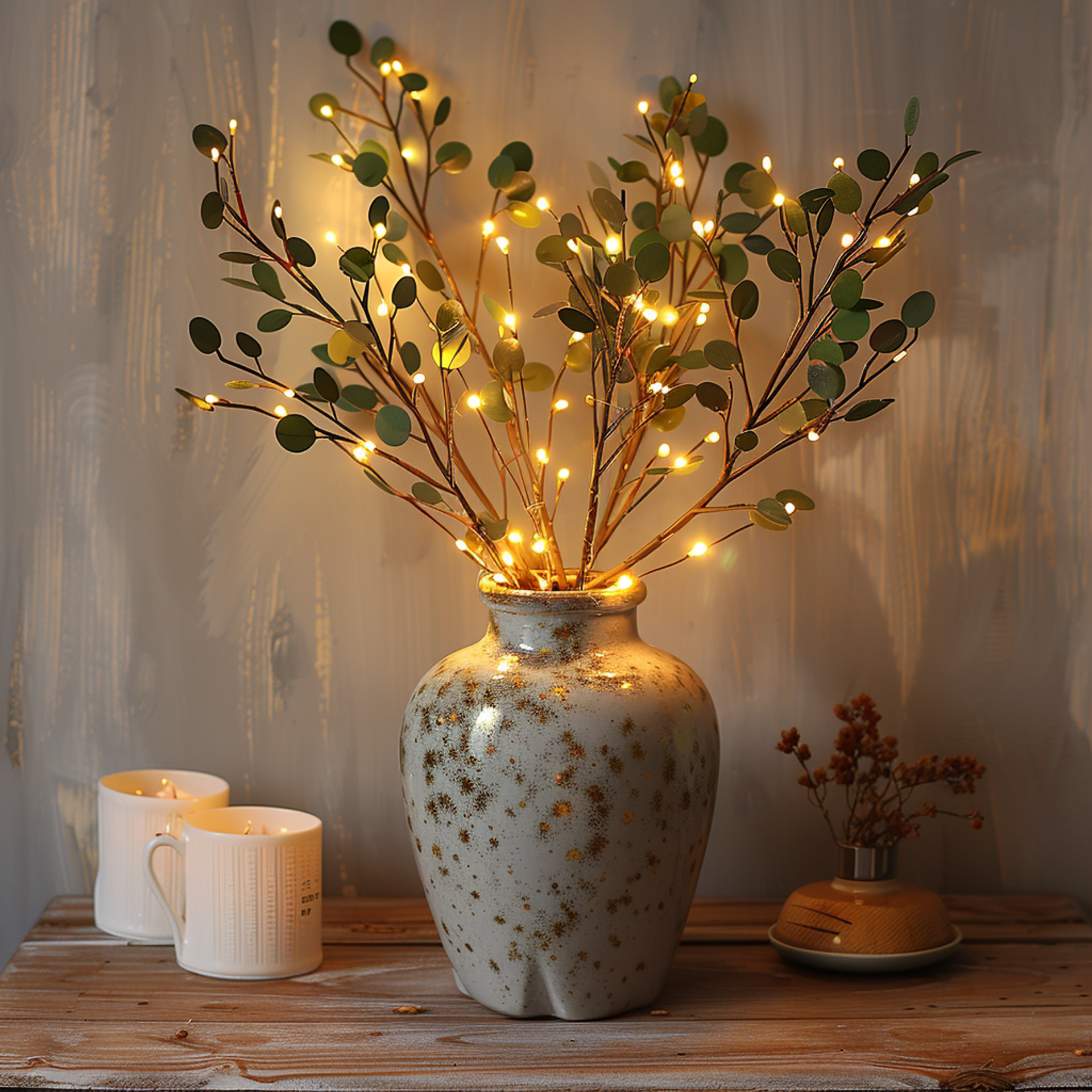 Zaczarowana lampa stołowa LED inspirowana drzewem