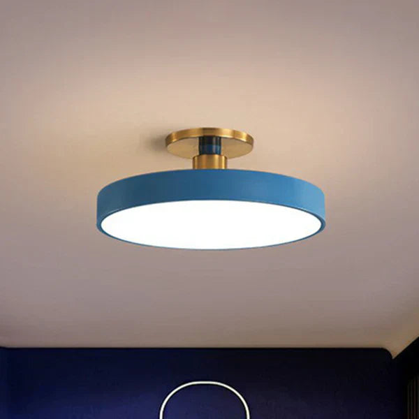Nowoczesne skandynawskie okrągłe lampy sufitowe LED