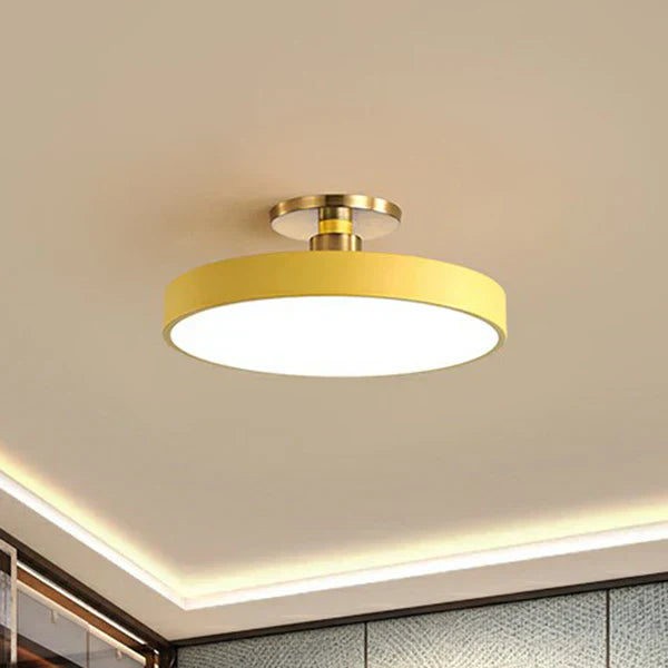 Nowoczesne skandynawskie okrągłe lampy sufitowe LED
