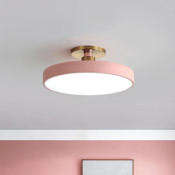 Nowoczesne skandynawskie okrągłe lampy sufitowe LED