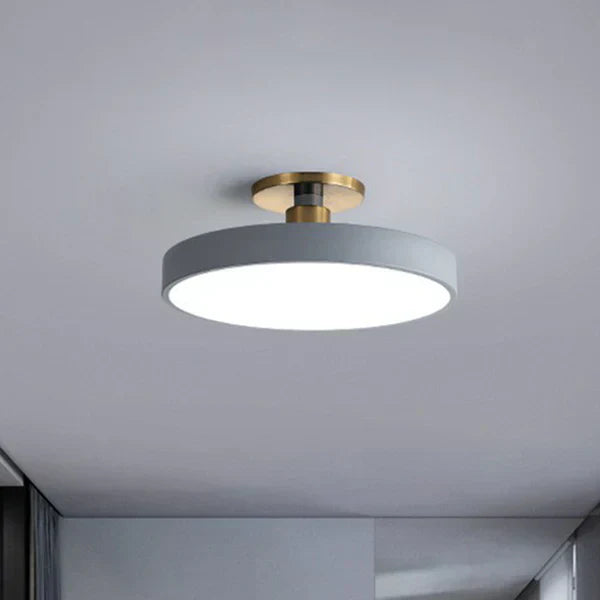 Nowoczesne skandynawskie okrągłe lampy sufitowe LED