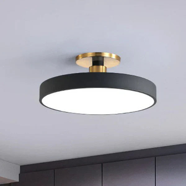 Nowoczesne skandynawskie okrągłe lampy sufitowe LED