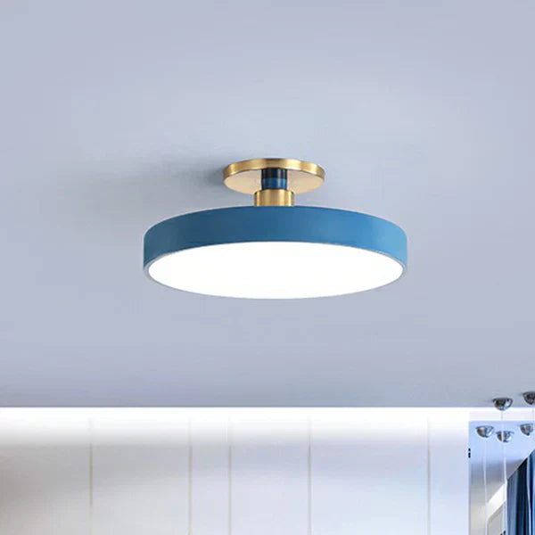 Nowoczesne skandynawskie okrągłe lampy sufitowe LED