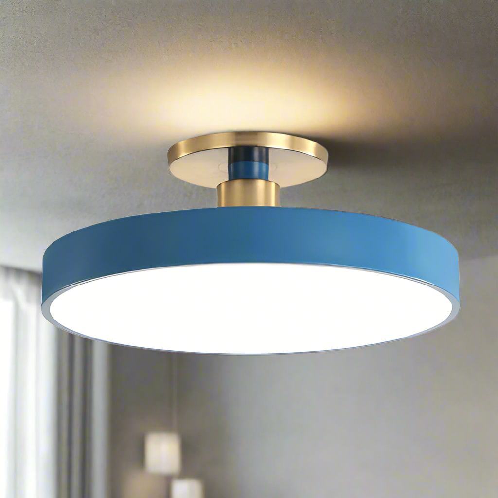 Nowoczesne skandynawskie okrągłe lampy sufitowe LED
