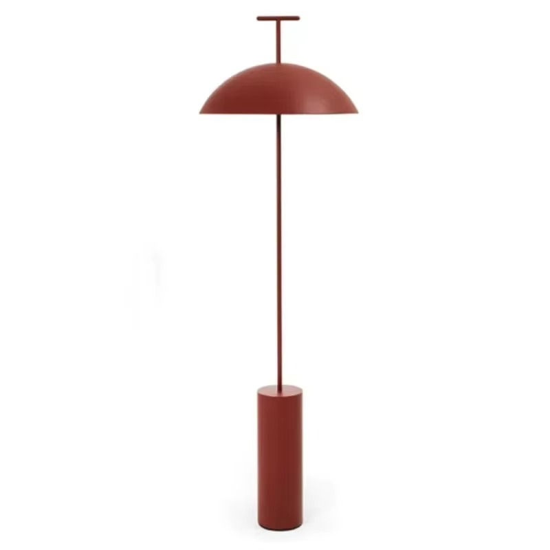 Elegancka lampa stojąca LED z cylindryczną podstawą
