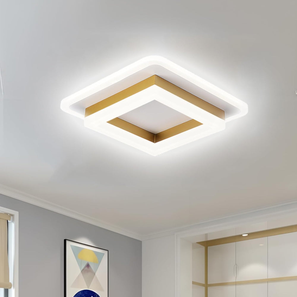 Nowoczesna kwadratowa lampa sufitowa LED