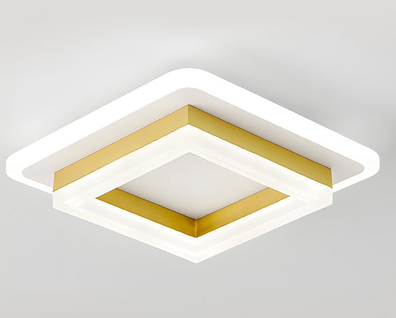 Nowoczesna kwadratowa lampa sufitowa LED