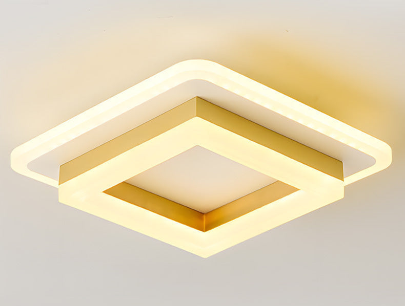 Nowoczesna kwadratowa lampa sufitowa LED