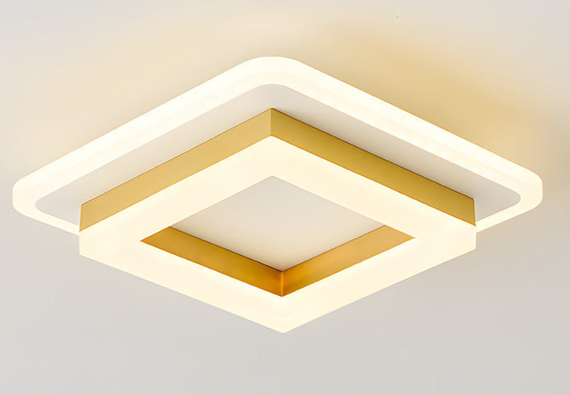 Nowoczesna kwadratowa lampa sufitowa LED