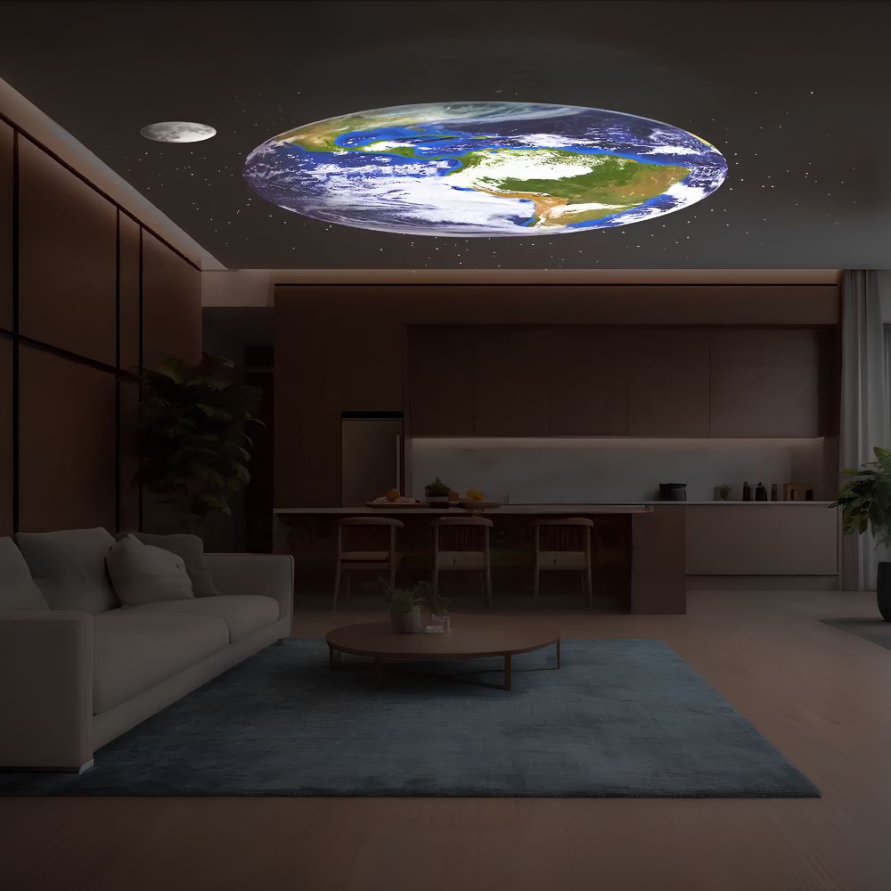 Lampa projektora z efektem księżyca i zachodu słońca