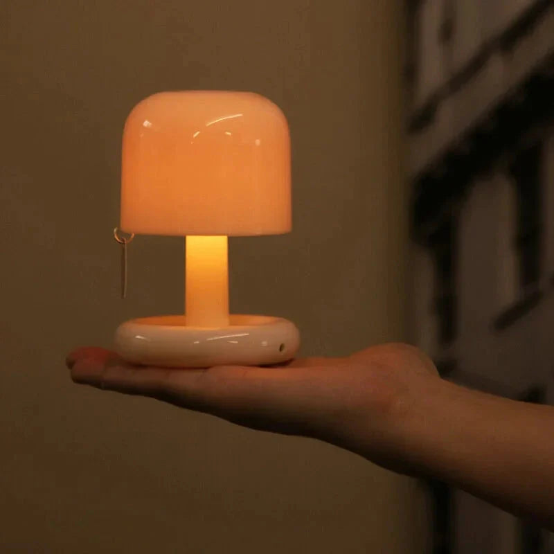 Przenośna miniaturowa lampa stołowa Zachód słońca