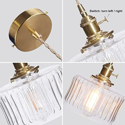 Antyczna lampa wisząca w stylu retro