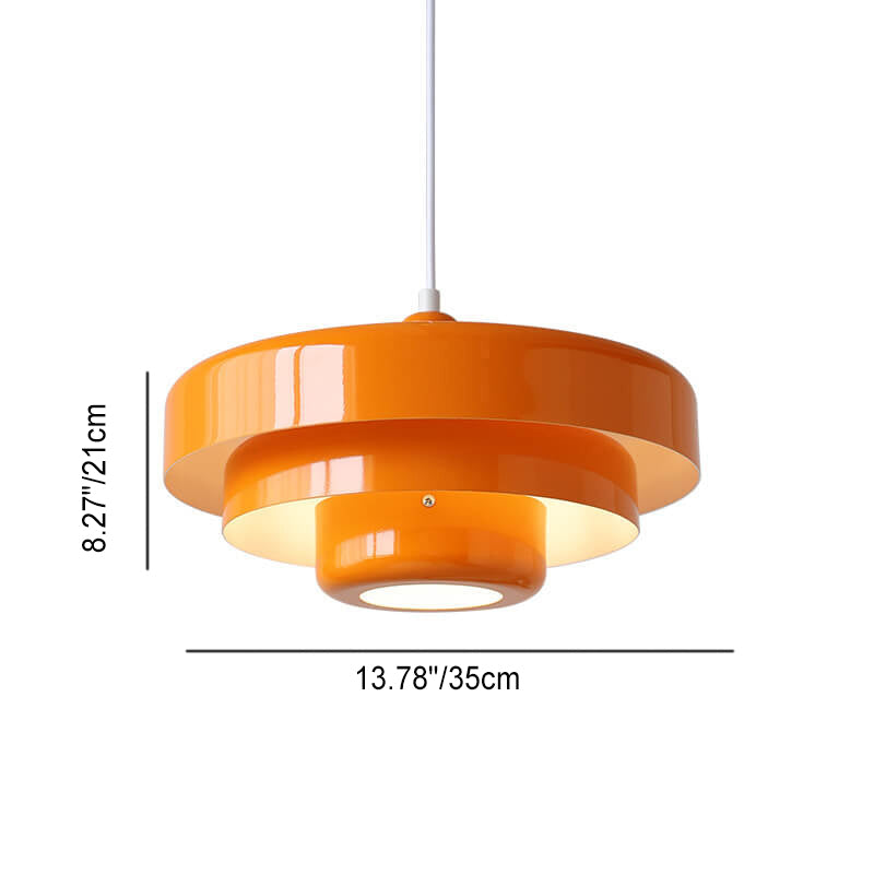 Nowoczesna lampa wisząca warstwowa