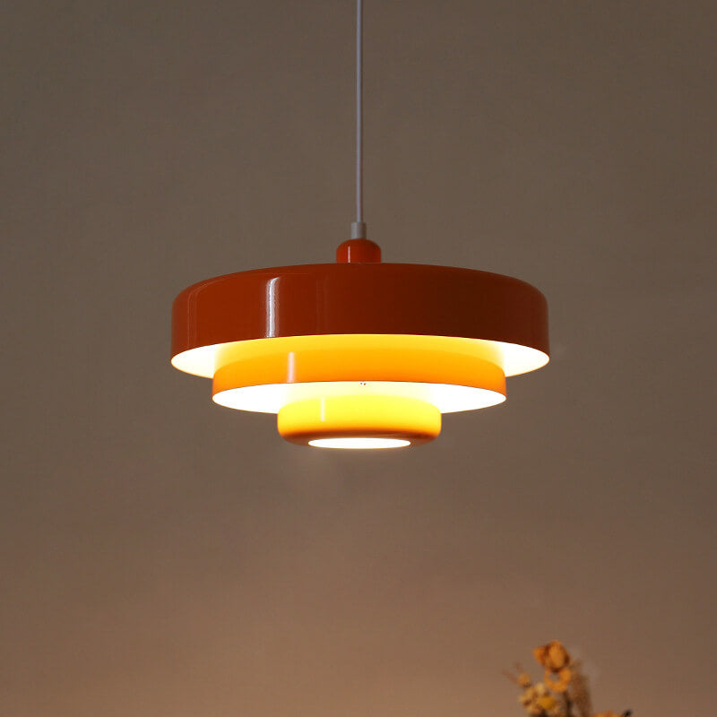 Nowoczesna lampa wisząca warstwowa