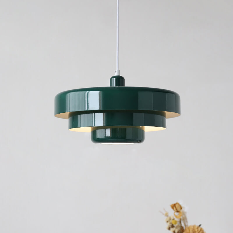 Nowoczesna lampa wisząca warstwowa