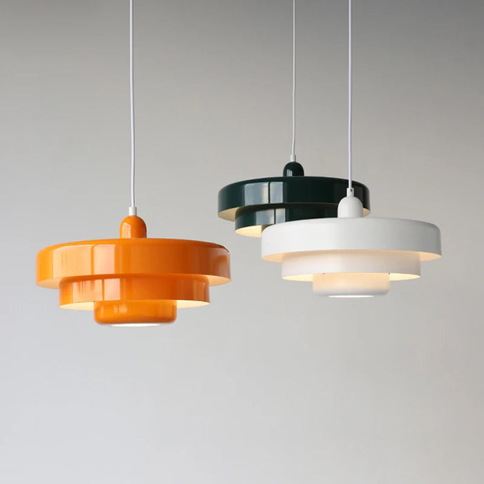 Nowoczesna lampa wisząca warstwowa