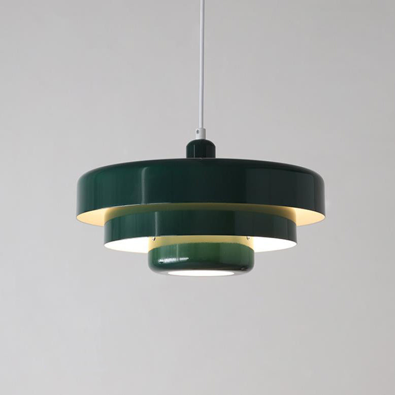 Nowoczesna lampa wisząca warstwowa