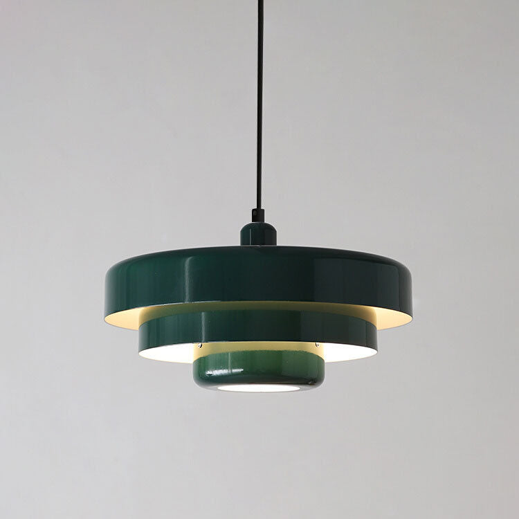 Nowoczesna lampa wisząca warstwowa