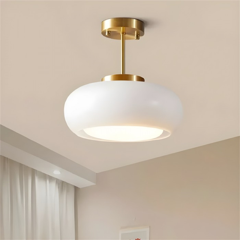 Okrągłe lampy sufitowe w stylu vintage