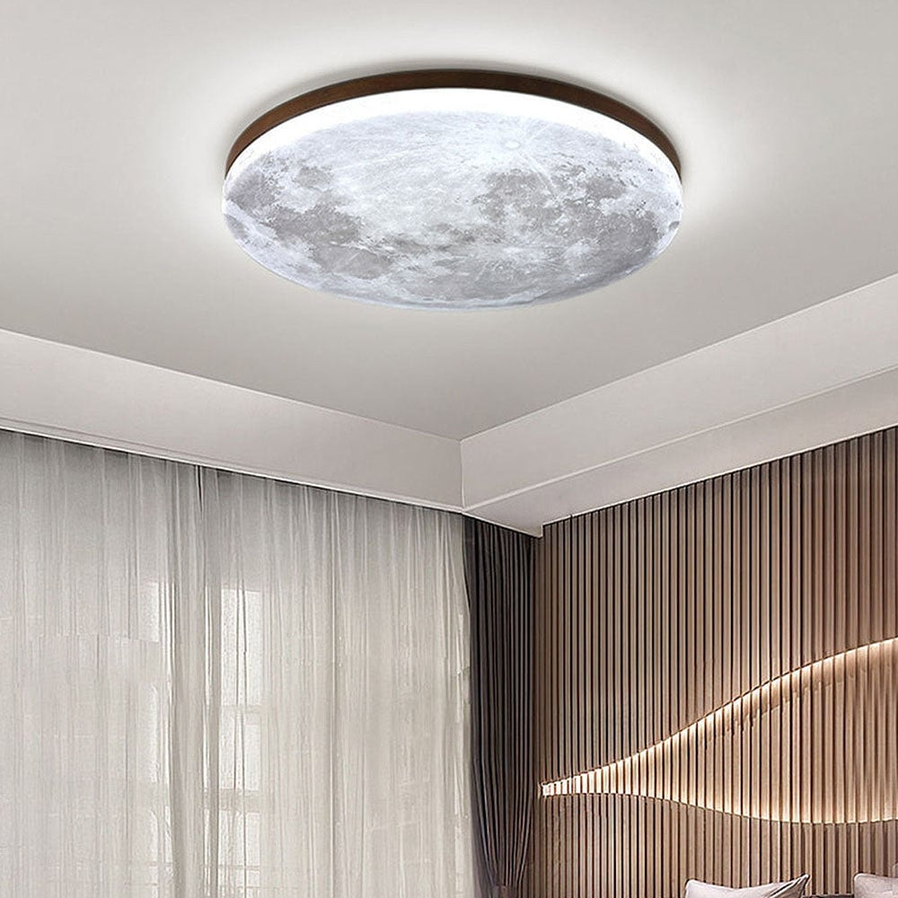 Marzycielska lampa sufitowa LED inspirowana księżycem