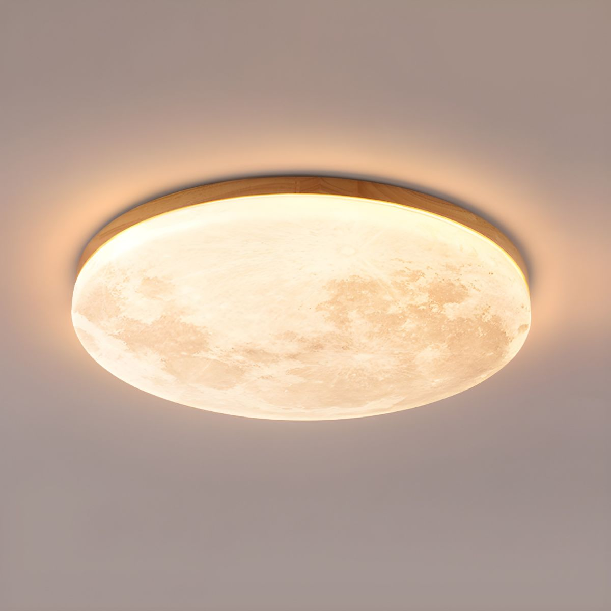 Marzycielska lampa sufitowa LED inspirowana księżycem
