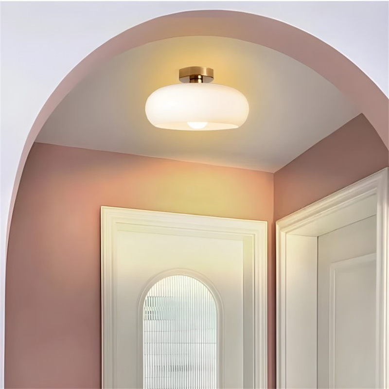 Okrągłe lampy sufitowe w stylu vintage