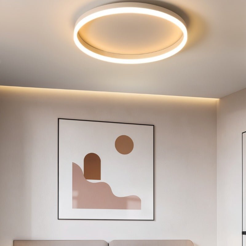 Nowoczesna ultracienka okrągła lampa sufitowa LED