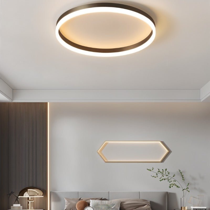 Nowoczesna ultracienka okrągła lampa sufitowa LED