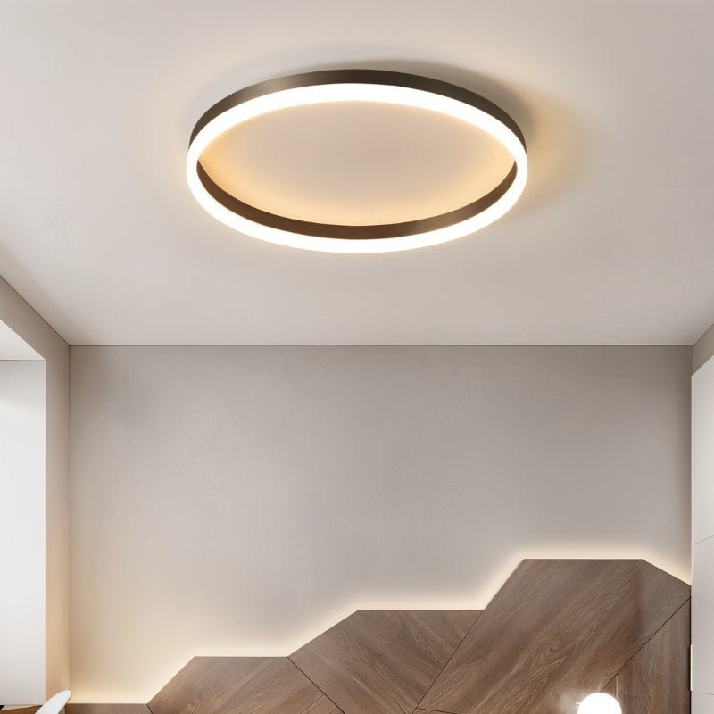 Nowoczesna ultracienka okrągła lampa sufitowa LED