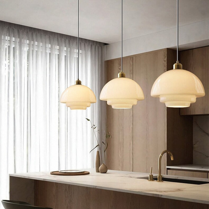 Minimalistyczna Nowoczesna Biała Lampa Wisząca