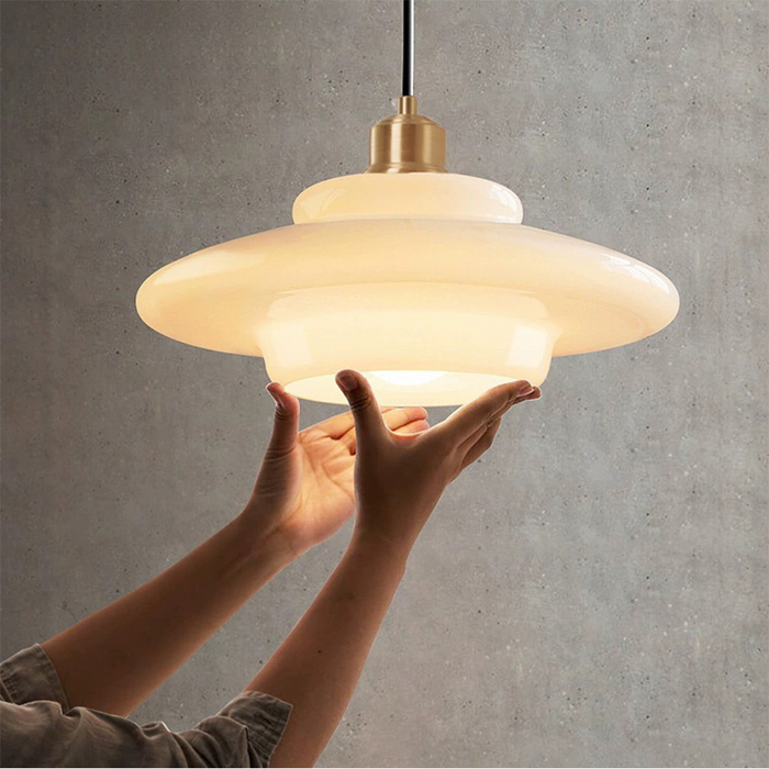 Minimalistyczna Nowoczesna Biała Lampa Wisząca