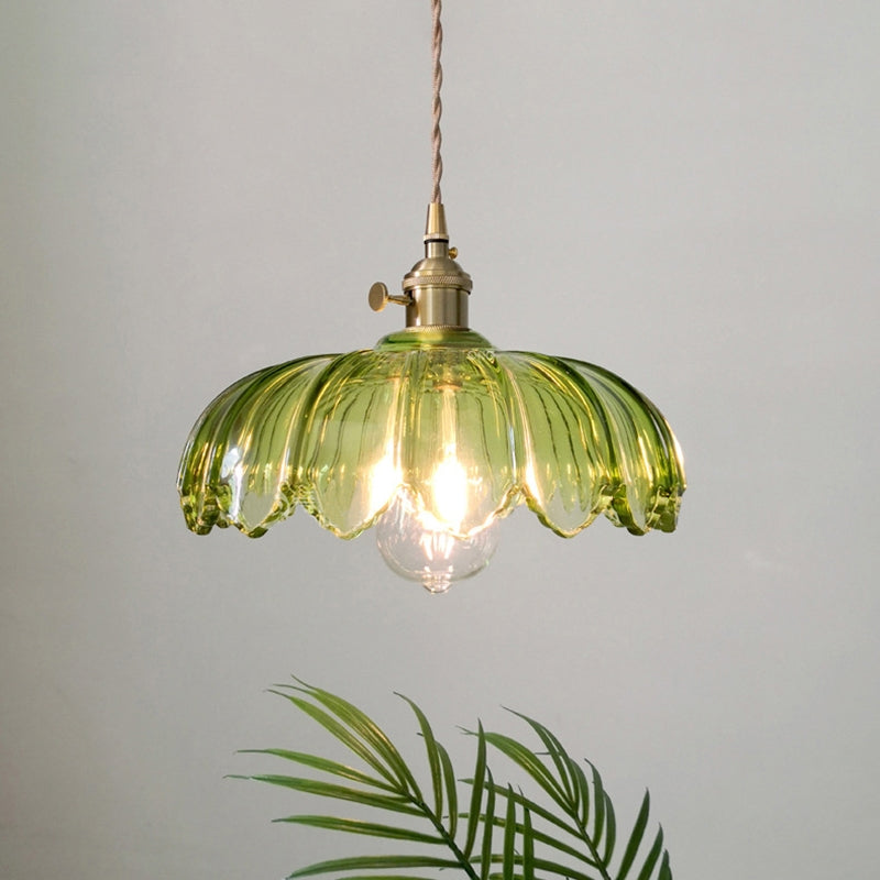 Lampa wisząca w kształcie kwiatów w stylu vintage