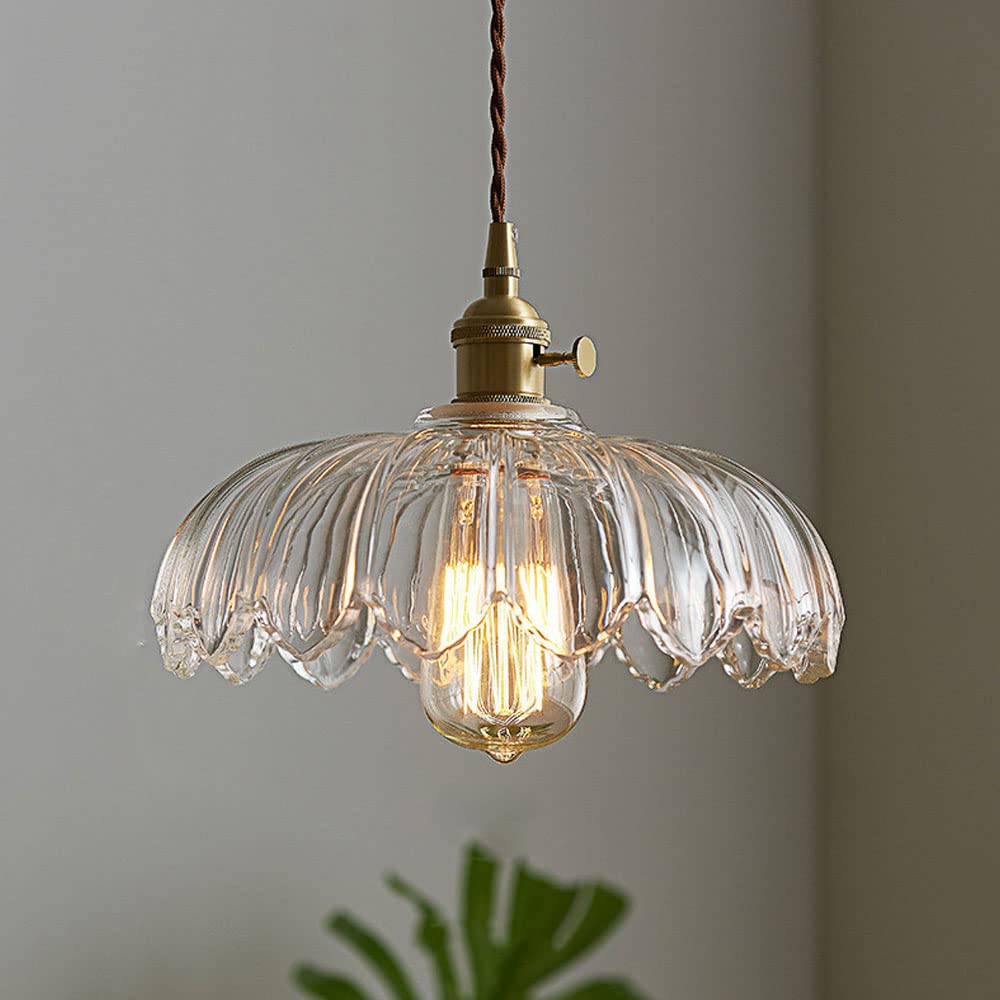 Lampa wisząca w kształcie kwiatów w stylu vintage
