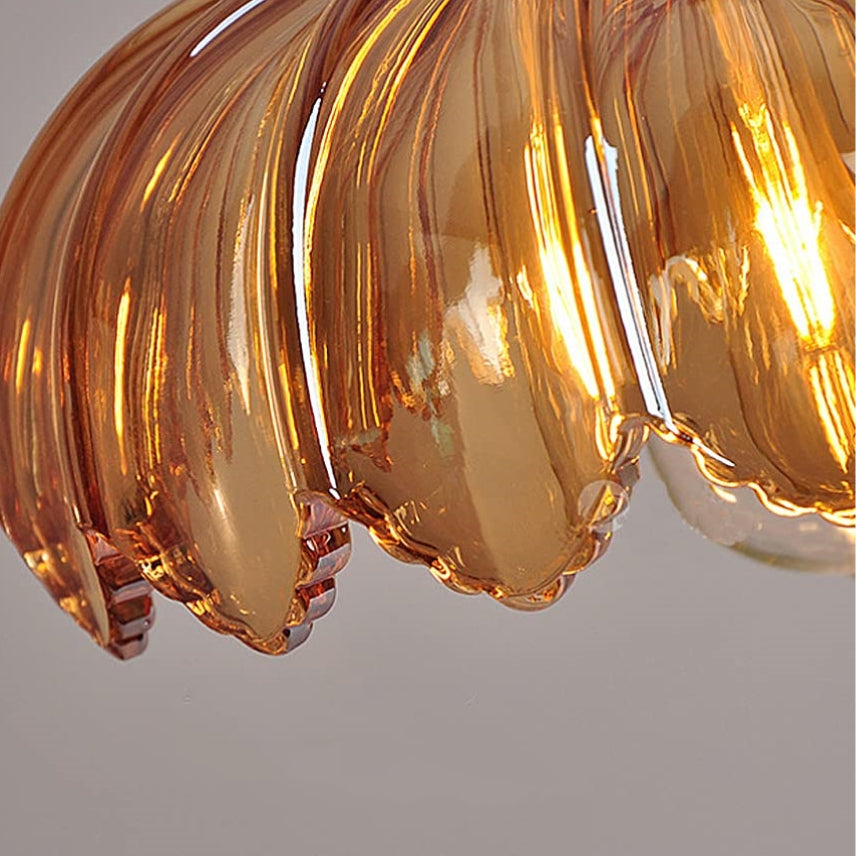 Lampa wisząca w kształcie kwiatów w stylu vintage